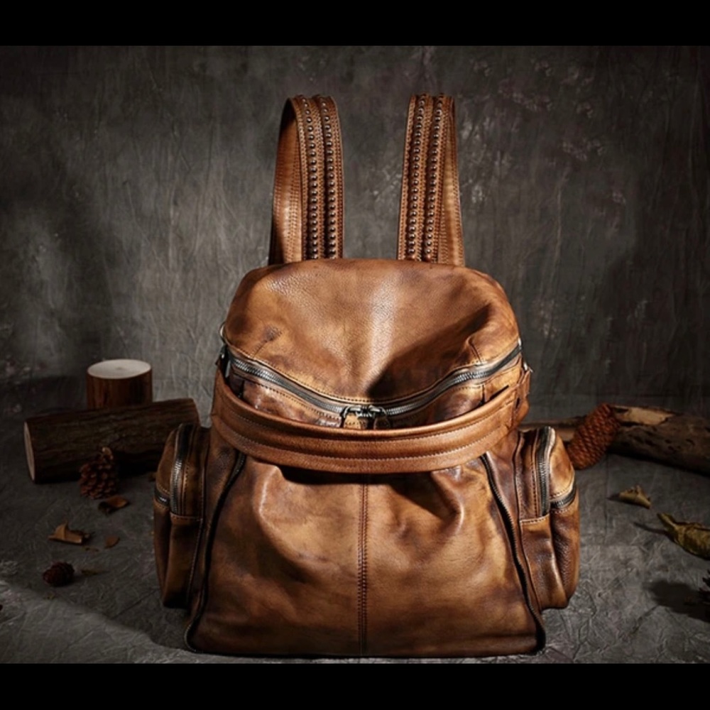Vintage Leather Backpack